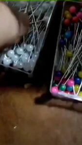 Pearl Head Sewing Pins 100Pcs Colorful Round Head Needles Dressmaking DIY Crafts Accessories