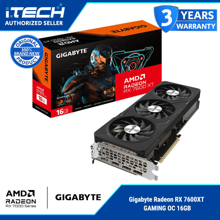 Gigabyte Radeon RX 7600XT Gaming OC 16G GDDR6 Gaming Graphics Card