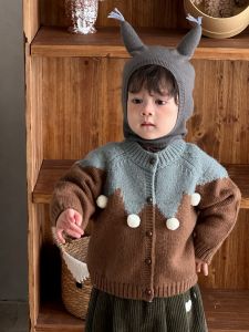 Childrens clothing for winter baby autumn and winter outfits sweater coat boys fleece-lined suit custom-made