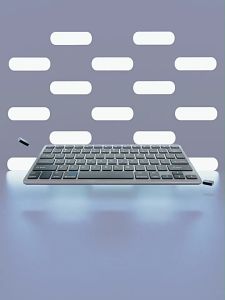 ✅【SG】Wireless Keyboard Bluetooth 2.4G Rechargeable Slim Compact Quiet Keyboard for iPad Tablet Laptop PC Phone MacBook Windows iOS Android Multi Device Portable Office Study Keyboard USB Receiver for Home School Business Black Grey