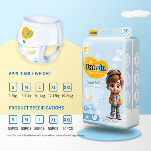 Baby For Diaper 50pcs 800ml Strong water absorption NB | S | M | L | XL | XXL Ultr-Thin Pull-up Pants