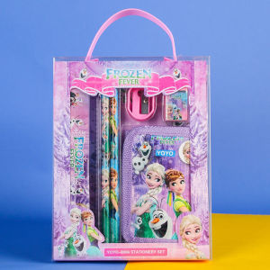 Best Gifts 6 in 1 Stationery Set Wallet Kid Pencil Case Set Sanrio Stationery Best Gift Box Pack