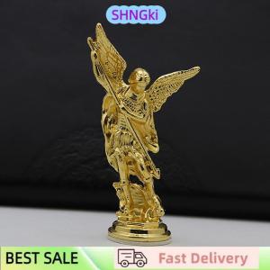 SHNGki 1PC Crafts For Home Room Tabletop Desktop  Saint Michael FigurineThe Archangel Defeating Satan Guardian Statues