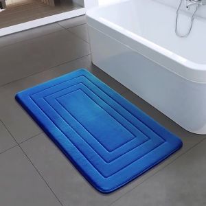 Bathroom Mat Set Memory Foam Rug Anti-slip Carpet Non-slip Pad Bathroom Shower Mat  Super Absorbent Kitchen Floor Mat 40*60cm