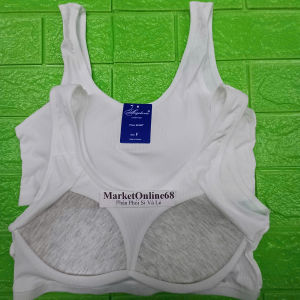 5 Áo Lót Bra Ba Lỗ Croptop Mút Liền 530A Su Tăm Co Giãn Thoáng Mát Bé Gái Học Sinh MarketOnline68