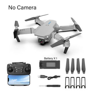 DWI E88 pro drone 4K dual Camera grey wide angle WiFi Fpv Hold Rc Quadcopter Portable recording camera with original intelligent remote control drone
