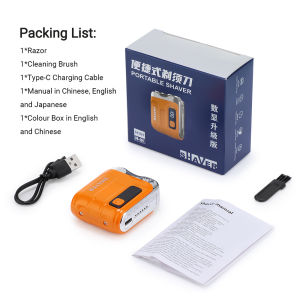 Máy cạo râu điện nhỏ Râu nam tẩy bằng tông đơ có thể sạc qua USB Hai Lưỡi IPX7 không thấm nước máy cạo râu mini và dao cạo dành cho nam điện mini cầm tay
