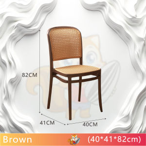 HARBOX Plastic Rattan Chair Dining Chair Modern Dining Chair Integrated Chair Nordic Yi Plastic Chair With Backrest