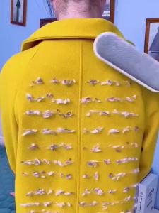 1pc Double-SidedHair & Dust Brush - Heavy-Duty Polypropylene Manual Electrostatic Cleaner with Non-Slip Grip for Carpets Furniture Bedding Clothes