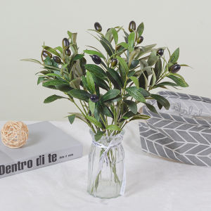 Artificial Plants 4 Fork olive tree artificial Fake Plants Accessories Home Table Decoration