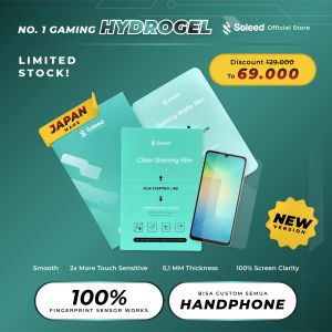 SOLEED - Samsung A06 Gaming Hydrogel Clear Matte | Anti Gores Screen Protector - Not Tempered Glass