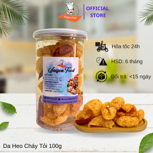 [HCM]100gram Da heo cháy tỏi loại ngon