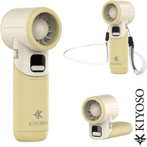 KIYOSO HF1 Foldable 180° Mini Handheld Fan 13000RPM 11Hours Neck Fan 5 Gears 3 In 1 Portable Fan