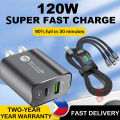 100W 3-in-1 Super Charging Cable 6A Micro USB Type C Fast Charger Type-C Data Cable for Samsung Android iOS Carry On. 