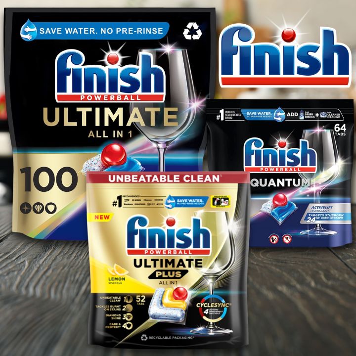 Finish Quantum Ultimate Plus Dishwasher Detergent Tablets