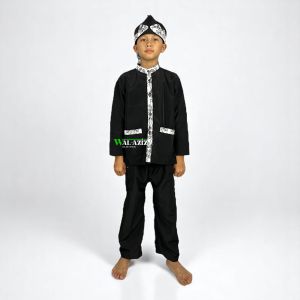 Setelan baju pangsi batik putih tutwurihandayani kujang seragam sekolah tradisional