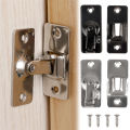 Door Lock 90 Degree Barn Door Latch Sliding Screen Bolt Stainless Steel Hook Bolt Window Cabinet Right Angle Gate Locks Hardware. 