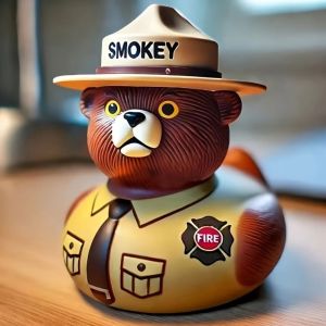 DUOJI Nhựa Đồ trang trí Tượng vịt Gấu Hoạt hình Dễ thương Bức tượng thu nhỏ Tiểu cảnh Không thấm nước Điêu khắc động vật Tủ