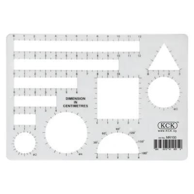 KCK / KENKO Model Ruler Stencil for School