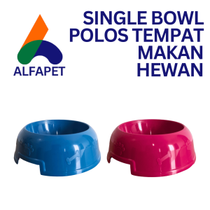 Single bowl polos tempat makan kucing