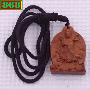 Mặt dây chuyền Thiên Hậu Thánh mẫu kèm vòng cổ dây dù mặt dây chuyền phong thủy mặt dây chuyền gỗ