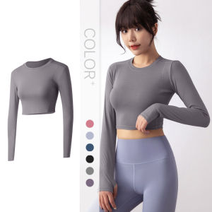 SUPERFLOWER Long Sleeve Yoga Shirts wanita sukan Tops kecergasan Yoga Tops Gym Top sukan pakai untuk wanita Gym cepat kering Running Top