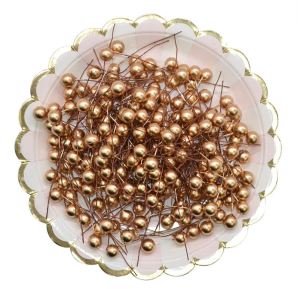 8/10/12/15/20mm Fake Plastic Gold Fruit Small Golden Fruit Flower Wedding Birthday Christmas Part Decoration 樱桃小果(274)
