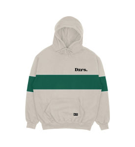 Dezirose Sweater Hoodie Pria Wanita Stripe Kombinasi Two Tone Fleece Tebal Premium Distro Size M-XXL