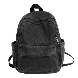 กระเป๋าเป้เดนิมขนาดใหญ่ SDSX ปักชื่อตามสั่ง กระเป๋าเดินทางสำหรับเด็กชายและเด็กหญิง กระเป๋าเป้ส่วนตัวที่มีชื่อใดก็ได้ FYK