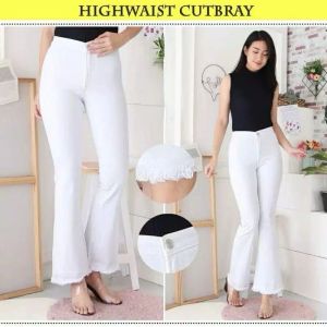 Cutbray Jeans Wanita - Cutbray rawis - 27 - 38 Jumbo Bahan Soft Jeans Strech/Melar Premium Quality