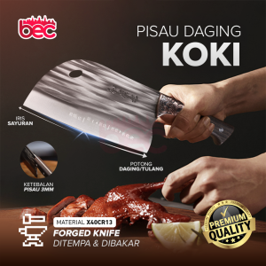 [BEC] Pisau Dapur Jumbo Professional Super Tajam Chef Knife Golok Daging