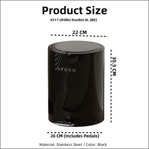 COLOGO 🥇 High-value Pedal Trash Can Bathroom Household Kitchen Living Room Waterproof Stainless Steel Trash Can