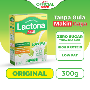 LACTONA SKIM Susu Rendah Lemak (Diet dan Nutrisi) 300 Gram