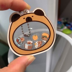 Capybara Acrylic Móc Khóa Đồ Chơi Hoạt Hình Móc Khóa Mặt Dây Chuyền Ba Lô Mặt Dây Chuyền Trang Trí Cho Bé Trai Và Bé Gái Quà Tặng