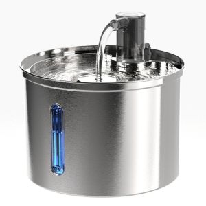PRIMEPICKGLOBAL 3L Pet Water Fountain Stainless Large Capacity Water Dispenser  Automatic Cat Feeder For Dog Cat