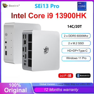 Beelink SEi13 Pro Mini PC Core I9 13900HK 32GB DDR5 M.2 Pcie 4.0 X4 1TB SSD Triple Display Wifi6 BT5.2 4K DP Type C