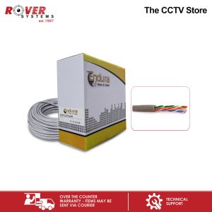 Rover Systems 100 meters /1 box UTPCAT5E00 Endura 24AWG Solid BC UL Listed UTP CAT5e Cable for CCTV IP Camera