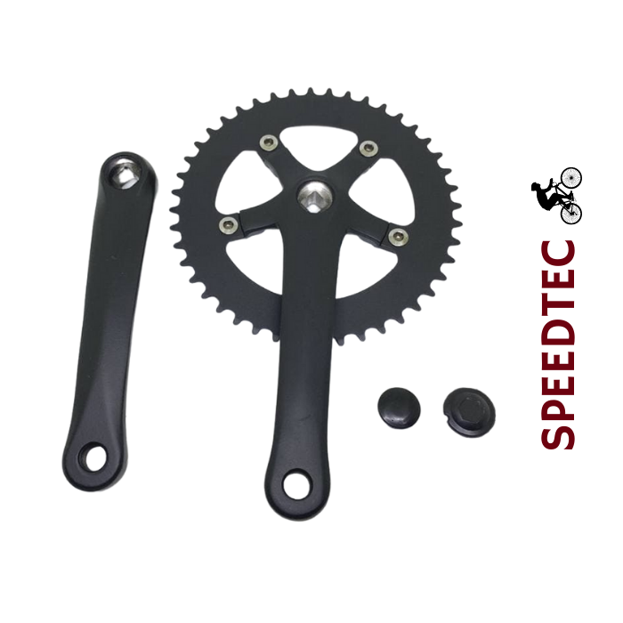 Fixed Gear Crankset Bike Chain Lubricant CDHPOWER Single Speed Crankset 44T 165mm Crankarms 130 BCD Crankset For Mountain Road Bike Fixed Gear Bicycle(Square Taper, Black) (44T, Sprocket Park Tool Speed Square