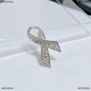 [COD] WEICHENG Simple Alloy Black White Ribbon Pin Badge Brooch Funerals Memorial Pin Mourning Badge Suit Clothing Jewelry Accessories