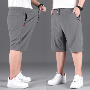 【Plus Size】65-160KG Men Oversized Casual Loose Ice Silk Sport Shorts