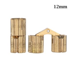 YESMILE 1pc Hardware Door Cupboard Furniture Hinges Cylindrical Hidden Brass Hinges
