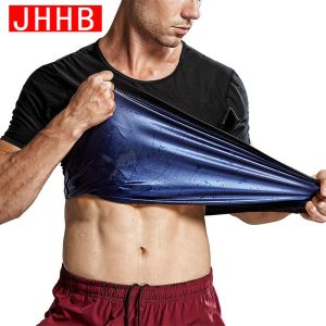 Mens Compression Shirt Slimming Body Shaper Waist Trainer Workout Abs Abdomen Undershirts Sweat Sauna Shapewear Thermo Corset