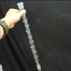 Cột thủy tinh chưng cất phân đoạn Vigreux có gai 30cm 40cm cổ 24/29 thí nghiệm