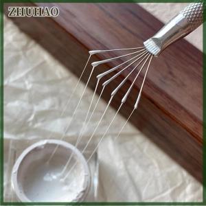 ZHUHAO 7 Pin Feather Wire Texture Ceramics Tools Polymer Clay Sculpting Modeling Tool DIY Pottery Brush Pottery Tools Cake Accessories