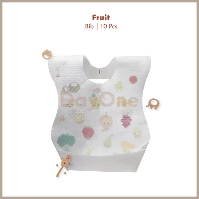 Day One 🍃【Individual Pack】Premium Disposable Baby Bib Pakai Buang Waterproof Sesuai Untuk Travel & Feeding Time