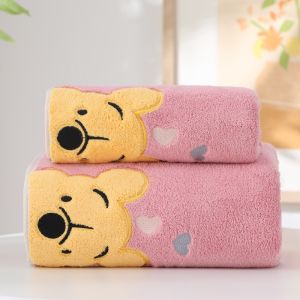 embroidery coral fleece winnie the pooh towel bath of soft suction couples face(Normal shipment)