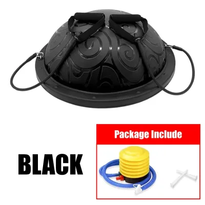 🏅[58CM] Bosu Ball For Home Balance Training / Fitness Exercise Ball With Resistance Bands