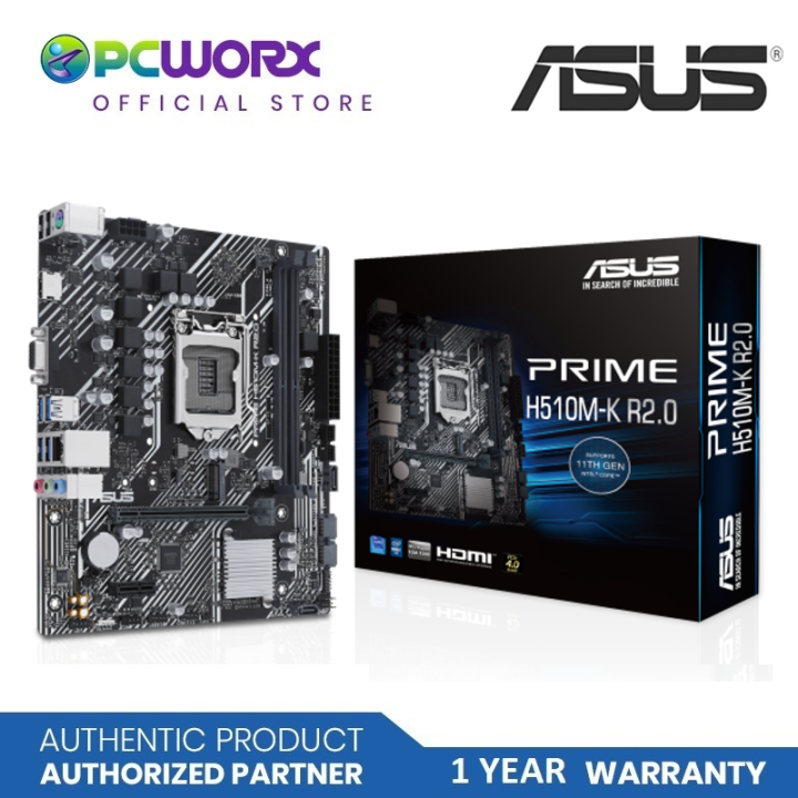 Asus Prime H510M-K R2.0 LGA1200 DDR4 mATX | Intel® H470 (LGA 1200) micro  ATX motherboard with PCIe 4.0