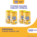 Cheez Whiz Jar - Original Cheese Spread 440g (Set of 4). 