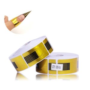 NAIL FORM 500 PCS / CETAKAN NAIL EXTENSION / NAIL FORM ACRYLIC NAIL ART GEL EXTENSION